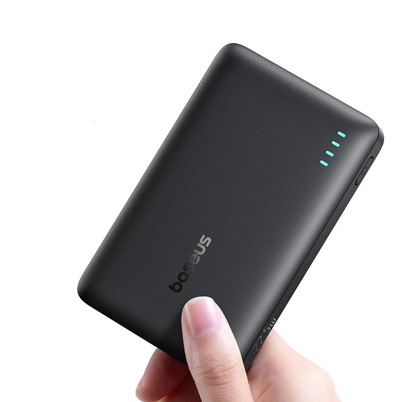 Power Bank Baseus 10000mAh 22.5W – Portátil, Carregamento Rápido Power Bank Baseus 10000mAh 22.5W – Portátil, Carregamento Rápido